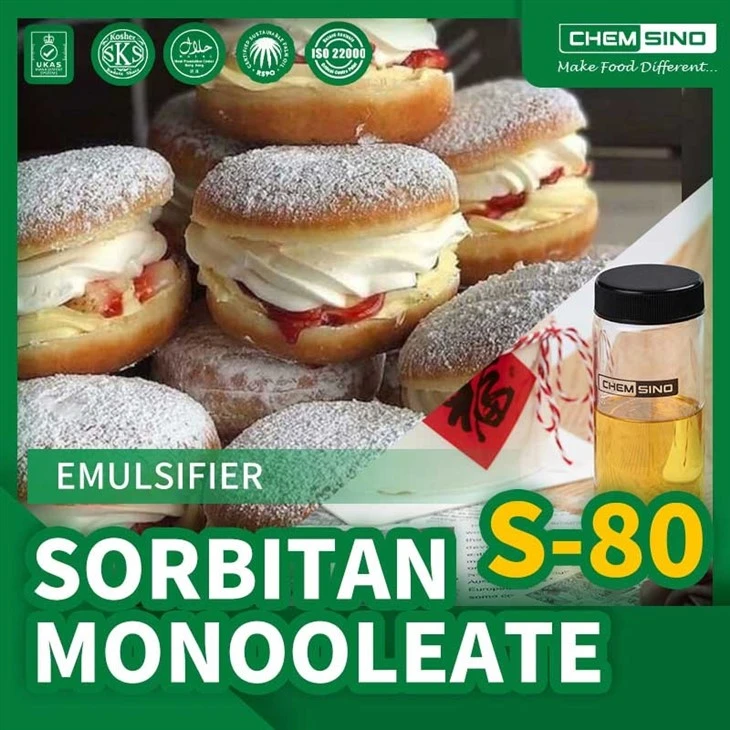 Food Grade Emulsifier Span 80 E494 For Bread